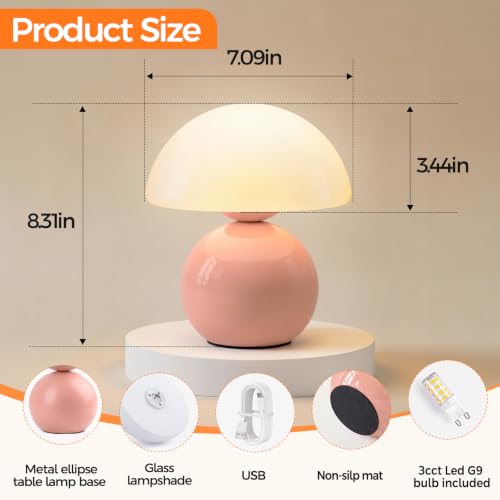 Mushroom Lamp Table Lamp for Bedroom