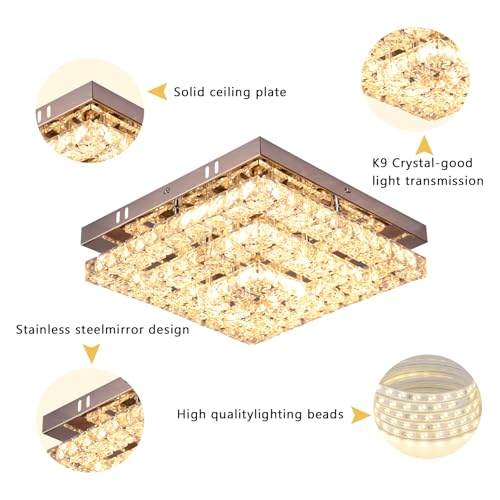 11.8" Crystal Ceiling Light