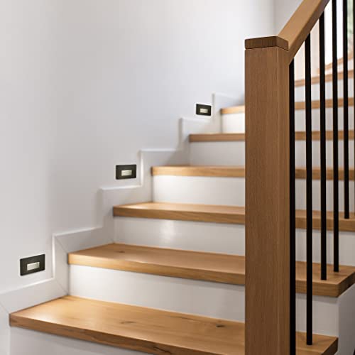 Horizontal LED Step Light Oil Rubbed Bronze (2 Count)