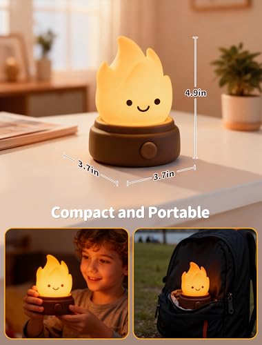 Campfire Night Light with 6 White Noise
