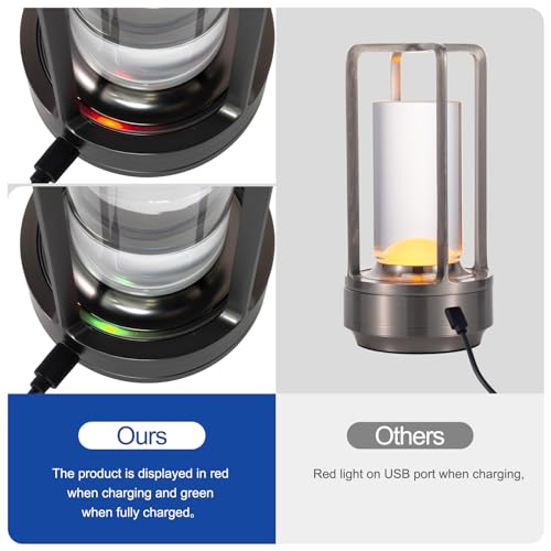 Rechargeable Cordless Small Metal Table Lamp