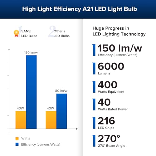 400W Equivalent A21 LED Light Bulb