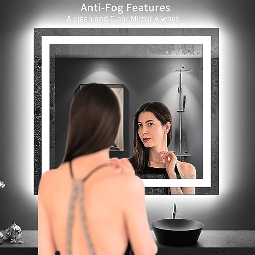40"X36" LED Bathroom Mirror with Lights