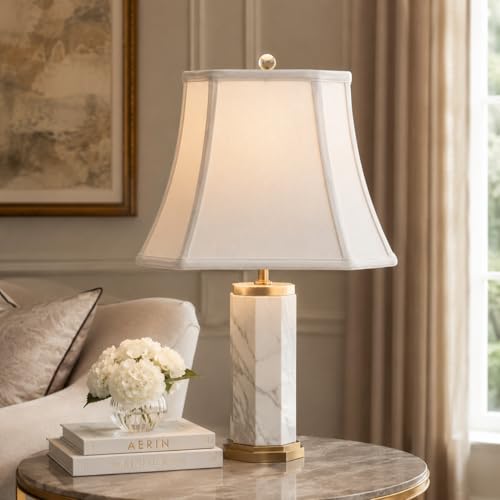 BSO-710-14WH-2 Rectangle Cut Corner Basic Lamp Shade, (6x8) x (9x14) x 10.5, White, 2-Pack (2 Count)