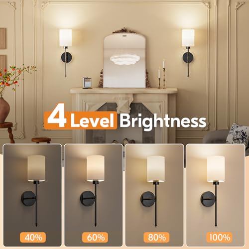 20.67 inch Battery Operated Wall Sconce Set of 2 (2 Count)