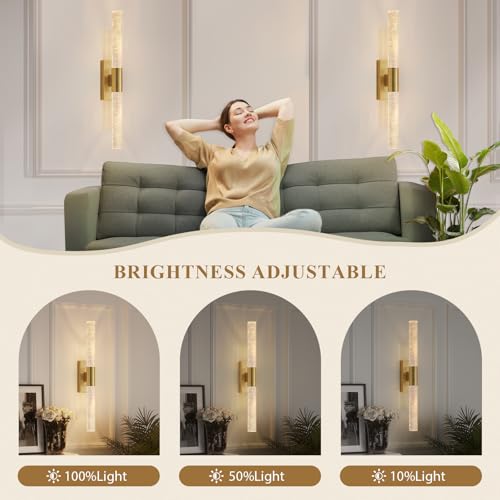 Battery Operated Wall Sconces Set of 2