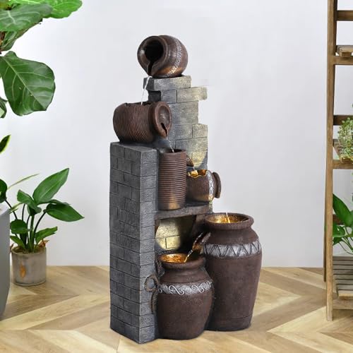 5 Tiers Garden Fountains Outdoor W