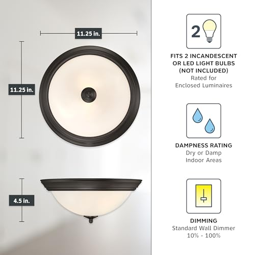 Flush Mount Ceiling Light (2 Count)