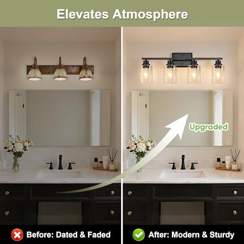 Modern Bathroom Light Fixtures (4 Count)