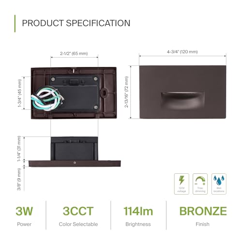 LED Recessed Step Light Fixture