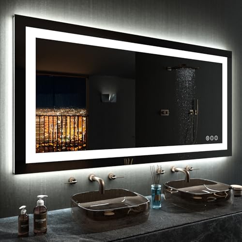 50"X30" LED Bathroom Mirror with Lights
