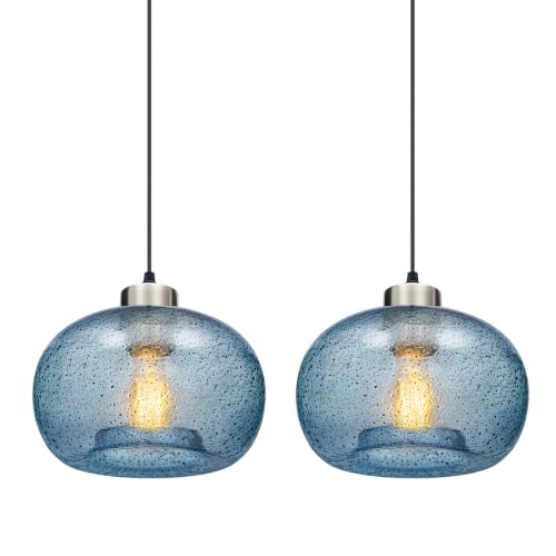Modern Hand Blown Pendant Lights Kitchen Island (2 Count)