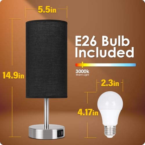 Bedside Lamp with USB Port