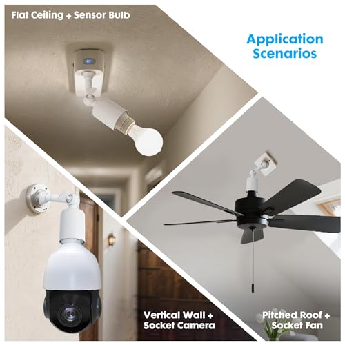 2 Pack E26 Light Socket Extender (2 Count)