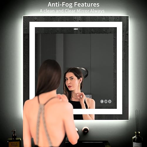 40"X38" LED Bathroom Mirror with Lights
