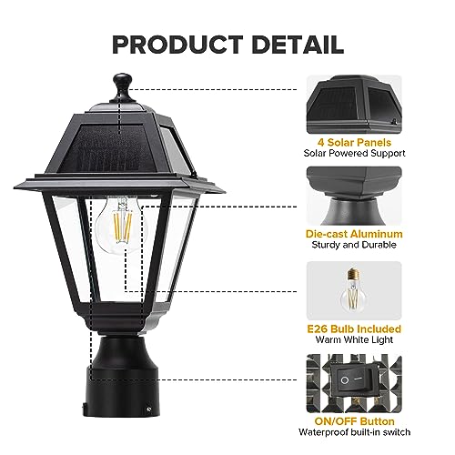 LED Solar Post Light