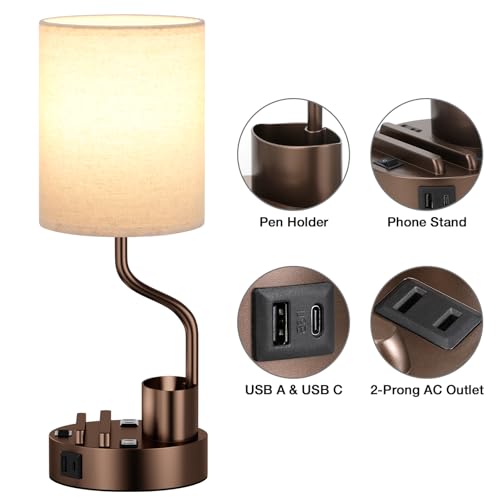 Bedside Lamps for Bedroom Set of 2 (2 Count)