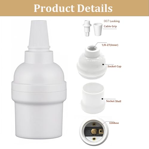 Phenolic Medium Base Light Socket (3 Count)