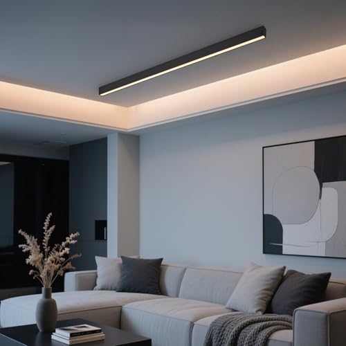 Black ceiling light LED