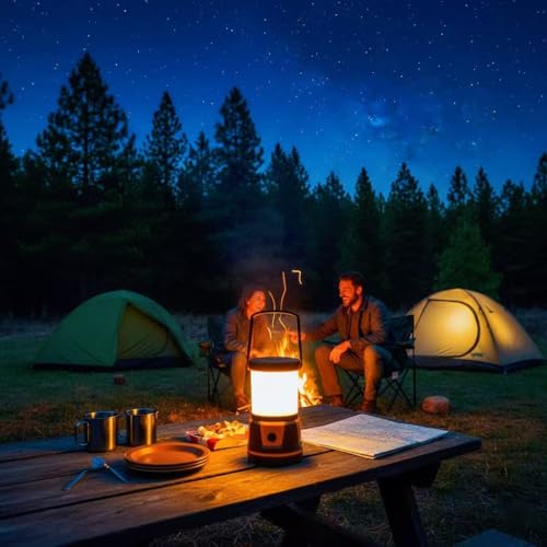 Rechargeable Emergency Light for Home Power Outages Hurricane Light
