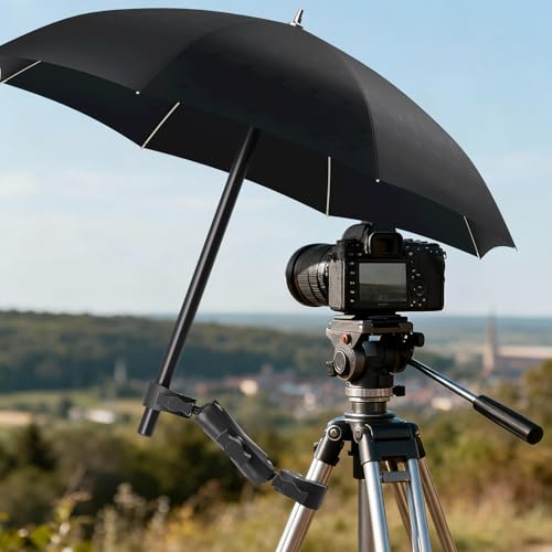 Super Double Clamp Mount Umbrella Camera Pole Clamp Holder