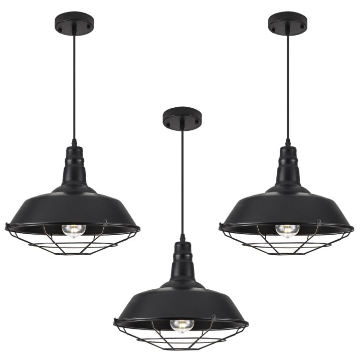 Black Pendant Light (3 Count)