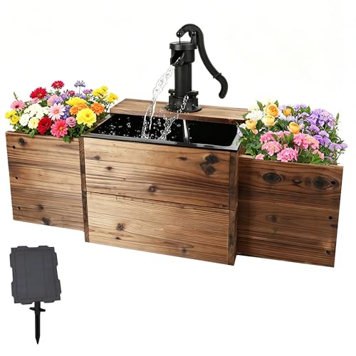 NestNature Solar Outdoor Water Fountain