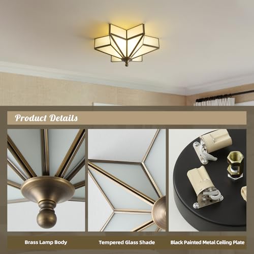 Star Vintage Bronze Ceiling Light