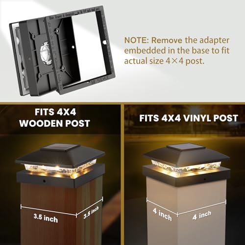 Solar Post Cap Lights Outdoor 12pack (12 Count)