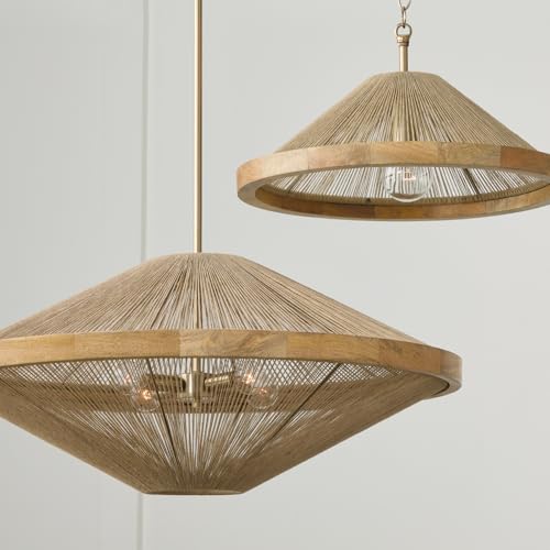 Capital Lighting 252811MA Maya Modern Mango Wood and Hand