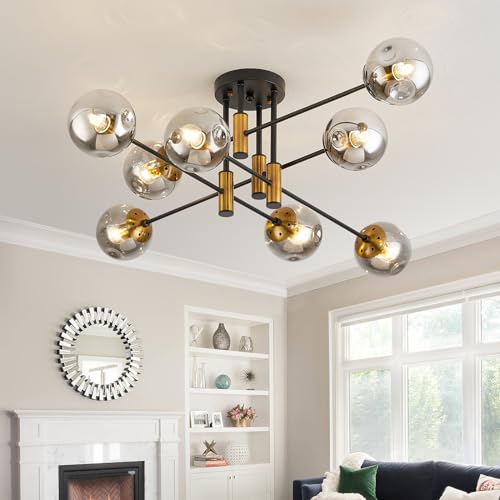 8 Light Sputnik Ceiling Light Fixture