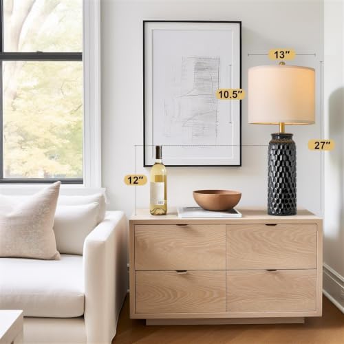 27" Ceramic Table Lamps Set of 2 (2 Count)