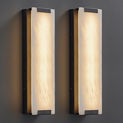 19.6" Alabaster Wall Sconce
