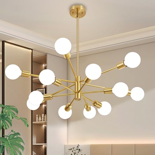 Chandeliers for Dining Room Gold 12