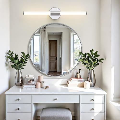 Bathroom Vanity Lights Chrome LED Vanity Lights Modern 24"