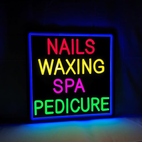 Nails Waxing Spa Pedicure Neon Sign