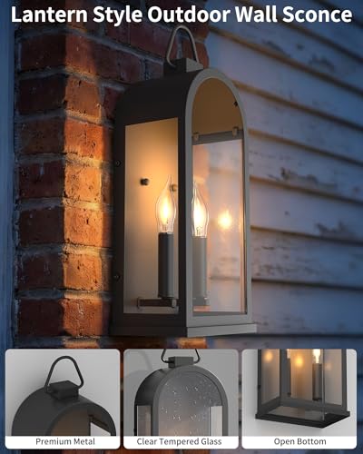 17" Outdoor Wall Lights 2 (2 Count)