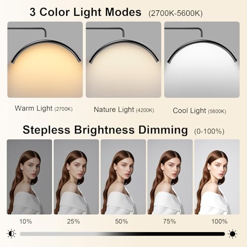 Half Moon Lash Light with Phone Holder