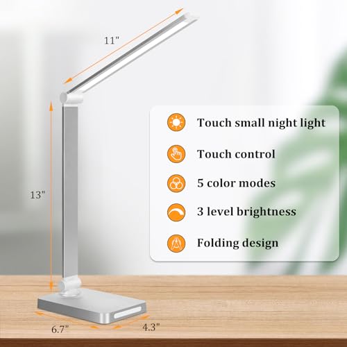 LED Desk Lamp with USB Ports