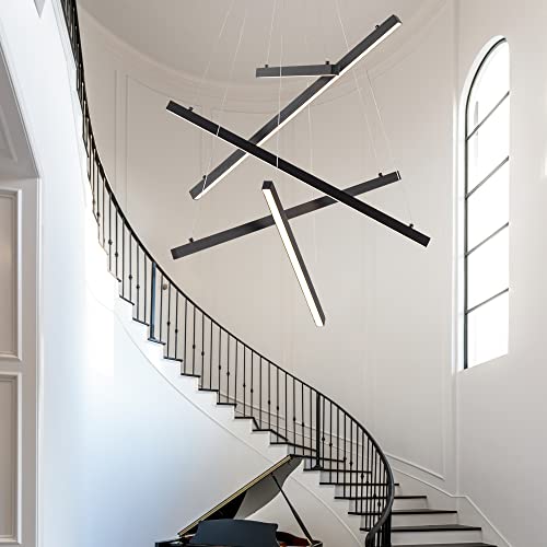 Black LED Modern Pendant Light
