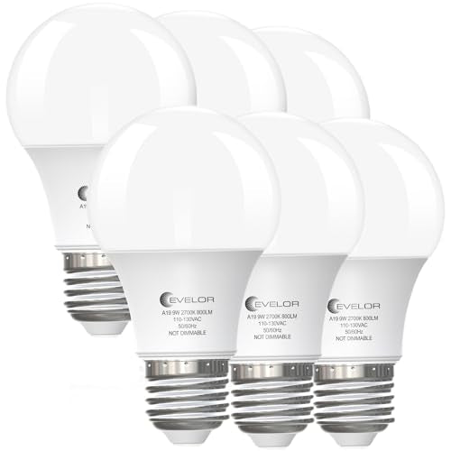 6 Pack A19 LED Light Bulbs (6 Count)