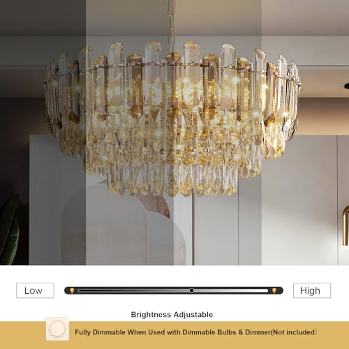 Gold Crystal Chandelier
