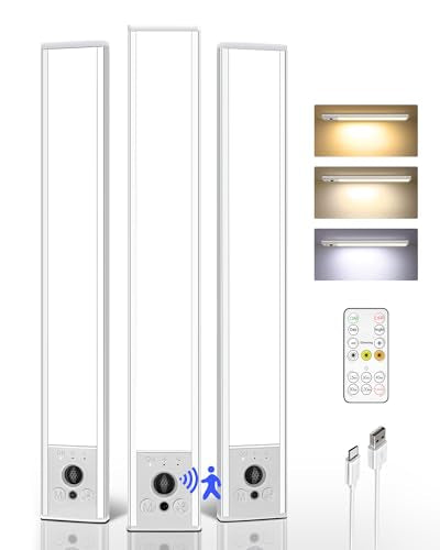 3 Pack 12inch Under Cabinet Lighting with Remote (3 Count)