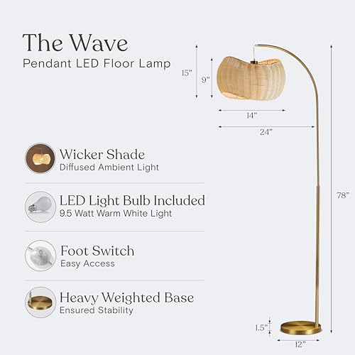 Wave Arc Floor Lamp