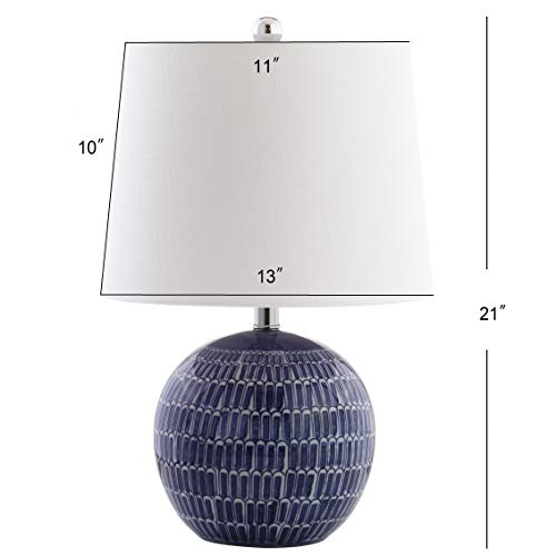 Ronald 21" Ceramic Scallop Sphere Table Lamp
