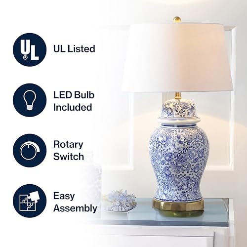 Ellis Chinoiserie Ginger Jar Table Lamp 29.5"