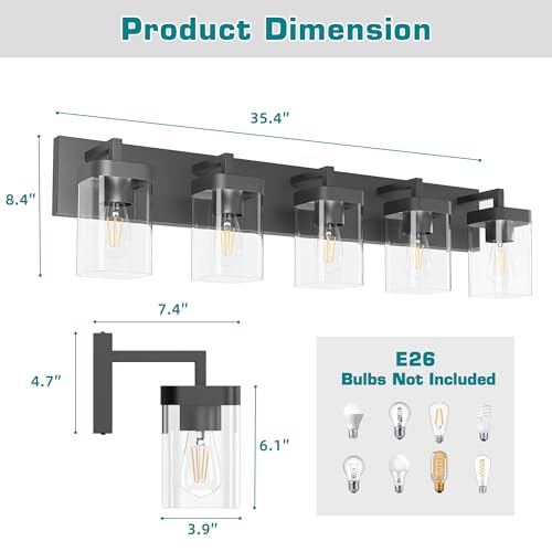 Bathroom Vanity Light (5 Count)