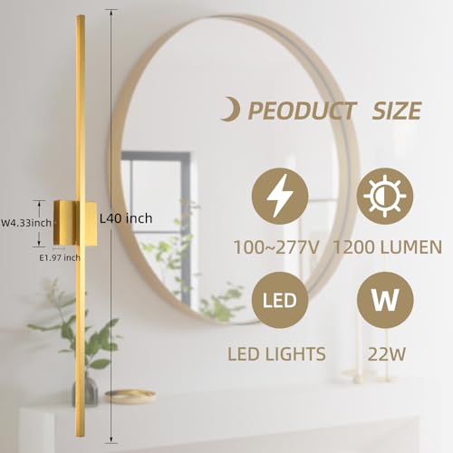 Gold Wall Sconces Set of Two (2 Count)