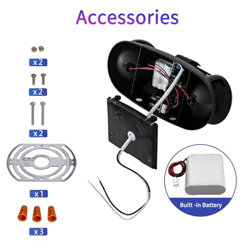 LED Emergency Lights with Battery Backup