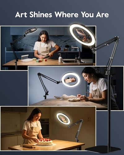 Ring Light Tripod for iPhone with Light